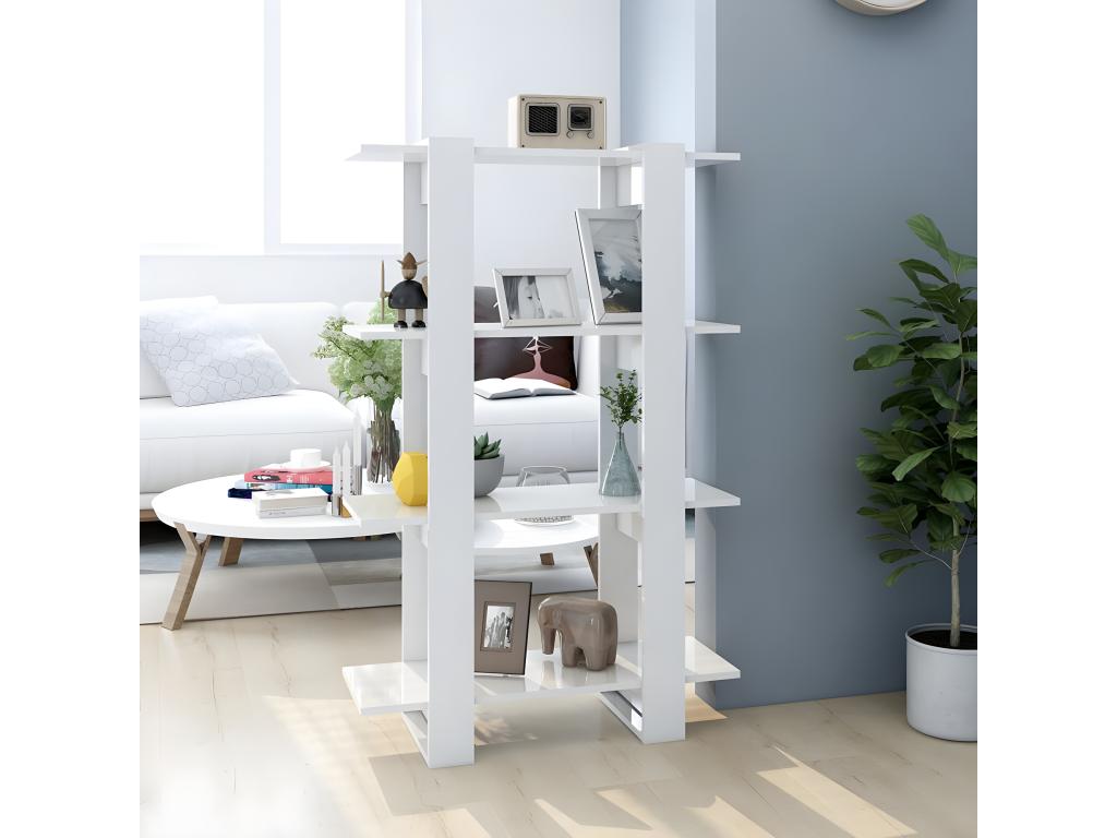 Libreria bianca, 80 x 30 x 123,5 cm