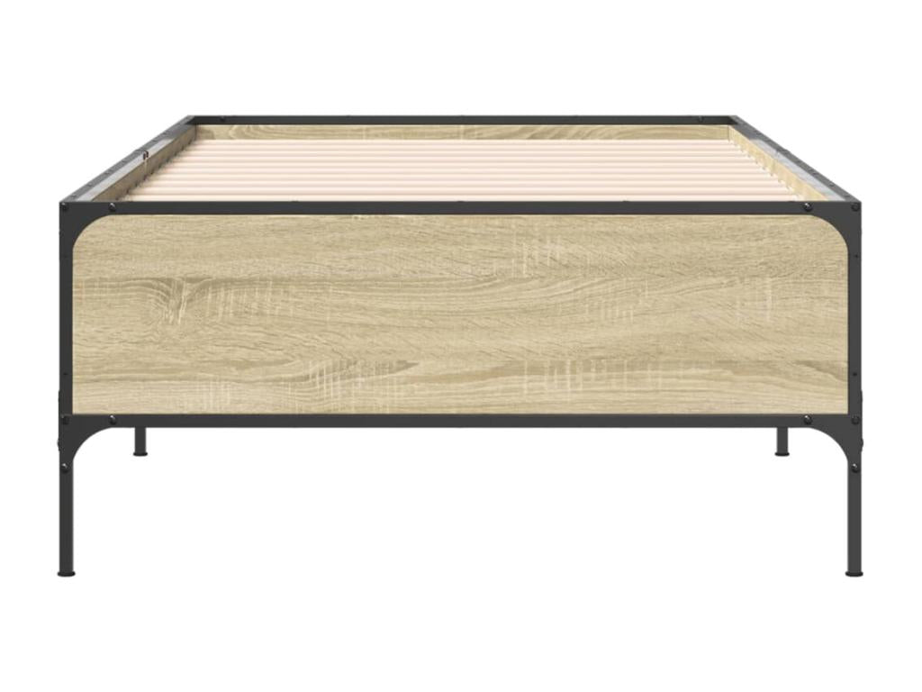 Struttura letto in legno ingegnerizzato marrone, 90 x 190 cm