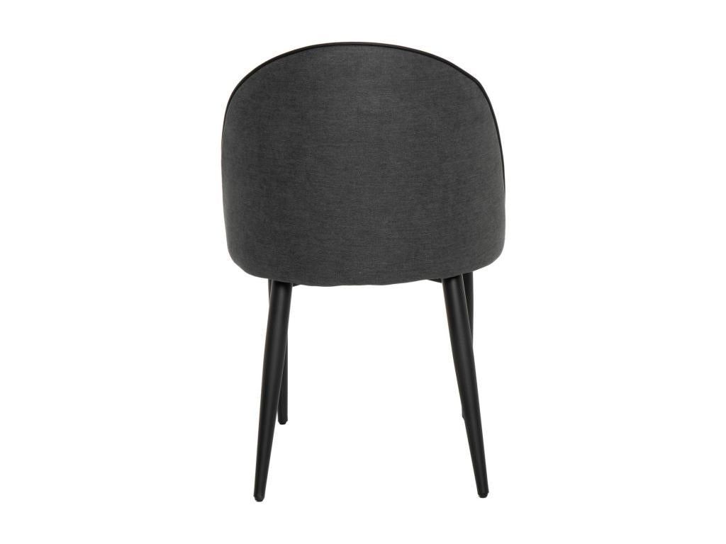 Sedia in velluto antracite