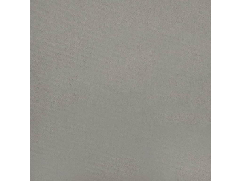 Letto in velluto grigio, 83 x 16 x 118 cm