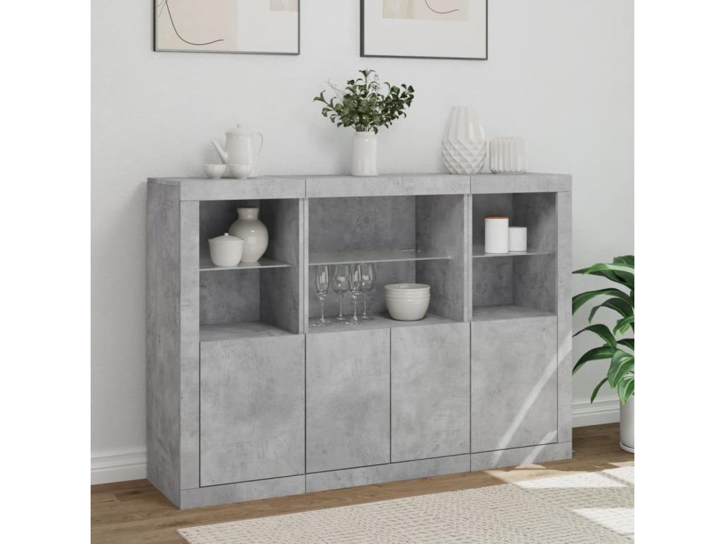Credenza in legno ingegnerizzato grigio