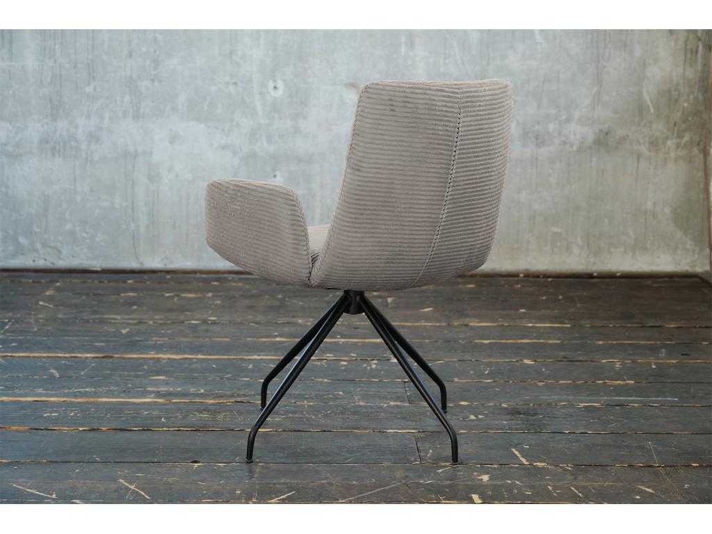 Poltrona in velluto grigio