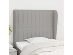 Letto in tessuto grigio, 93 x 23 x 118 cm