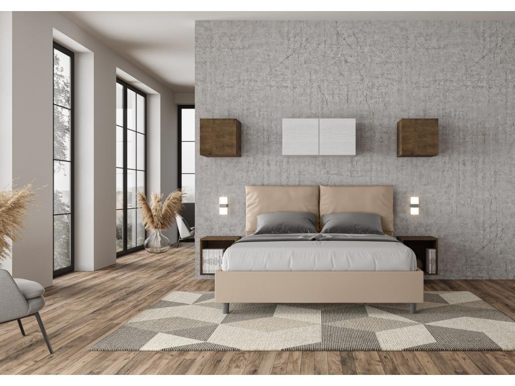 Letto in similpelle, 160 x 200 cm