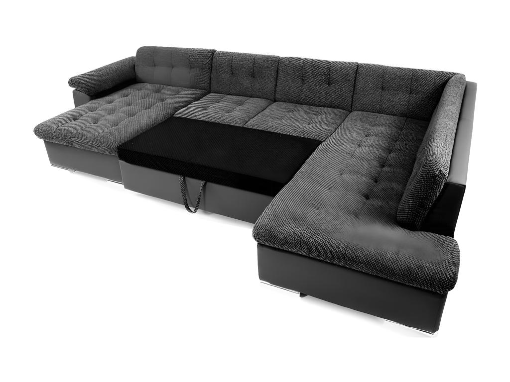 Divano blu, 348 x 205 x 76 cm