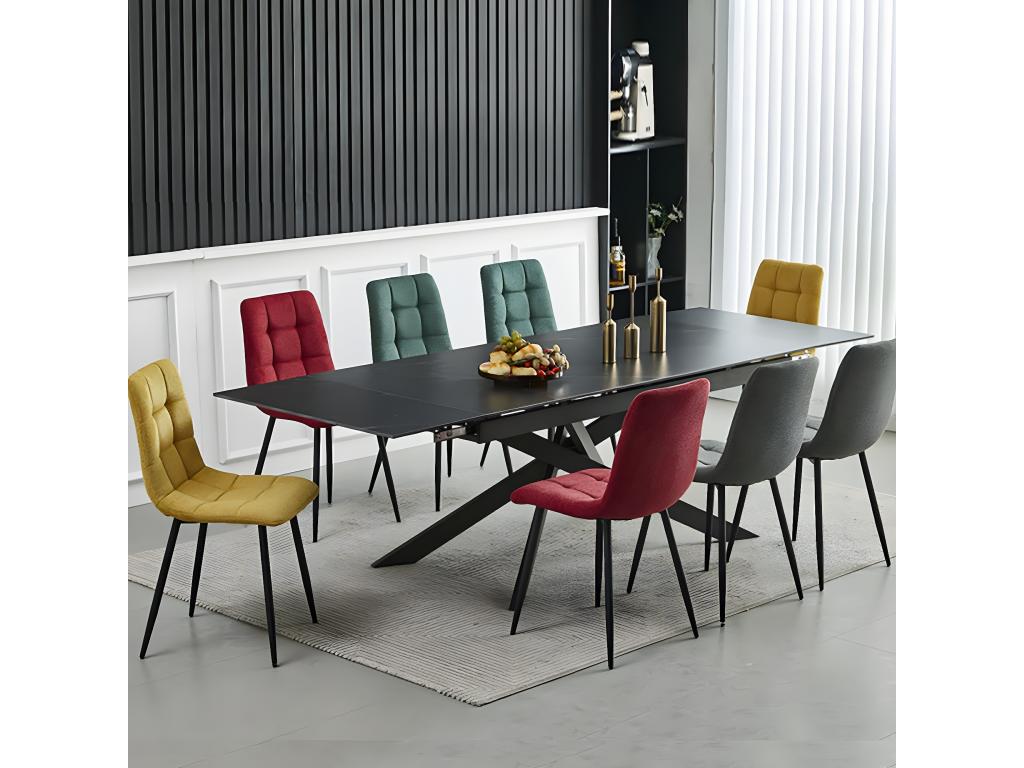 Mobili per la casa in tessuto giallo