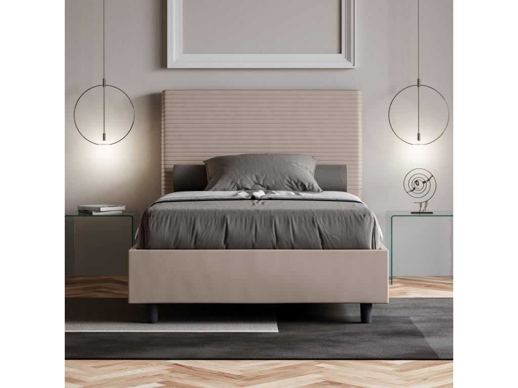 Letto grigio, 100 x 200 cm