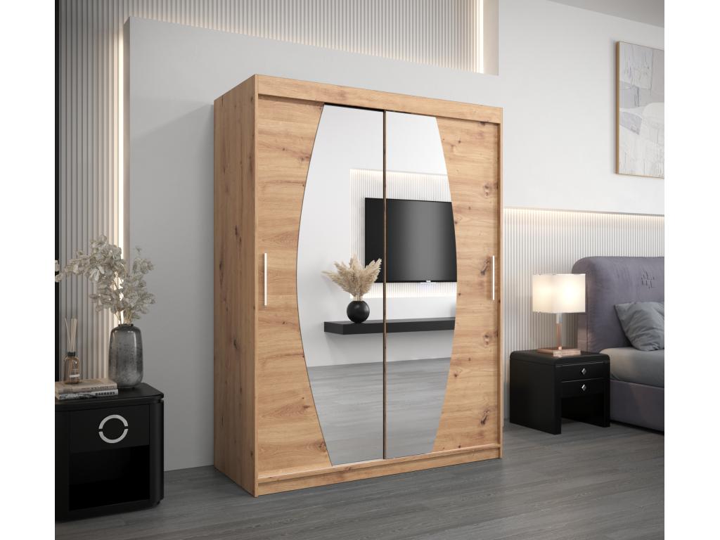 Armadio marrone, 150 x 62 x 200 cm