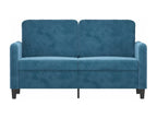 Divano in velluto blu