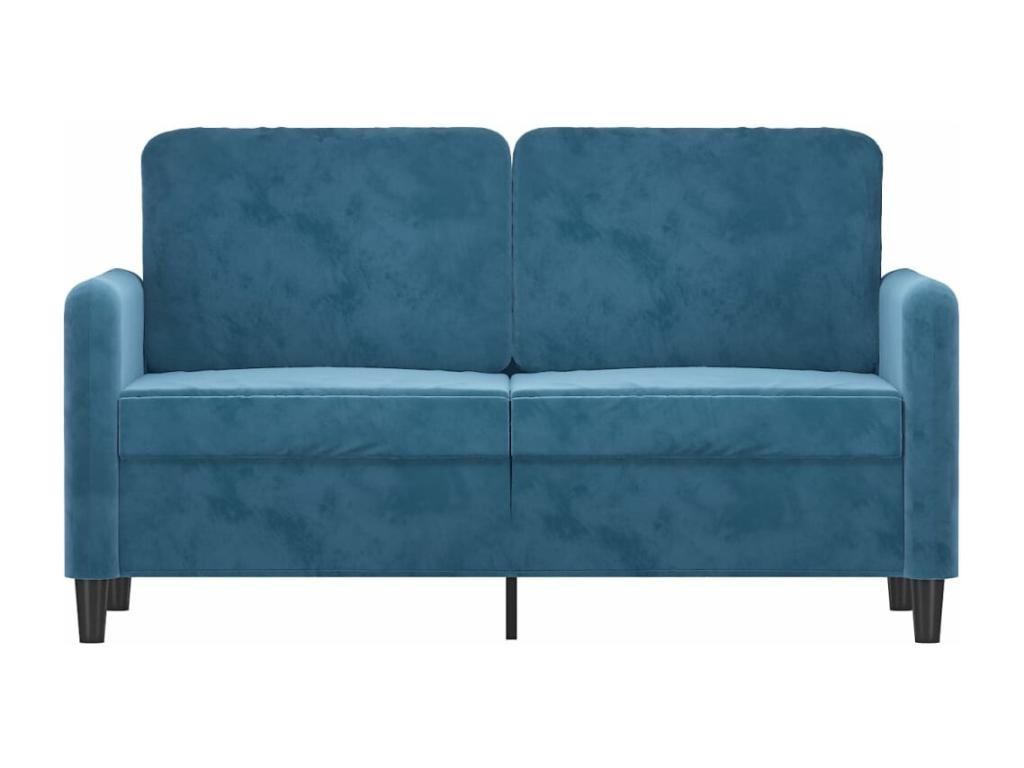 Divano in velluto blu