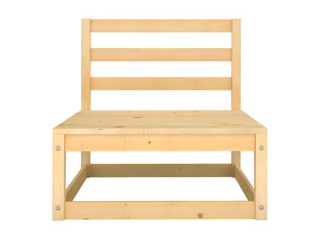 Set di mobili da esterno in legno di pino marrone - dlz1766460012291