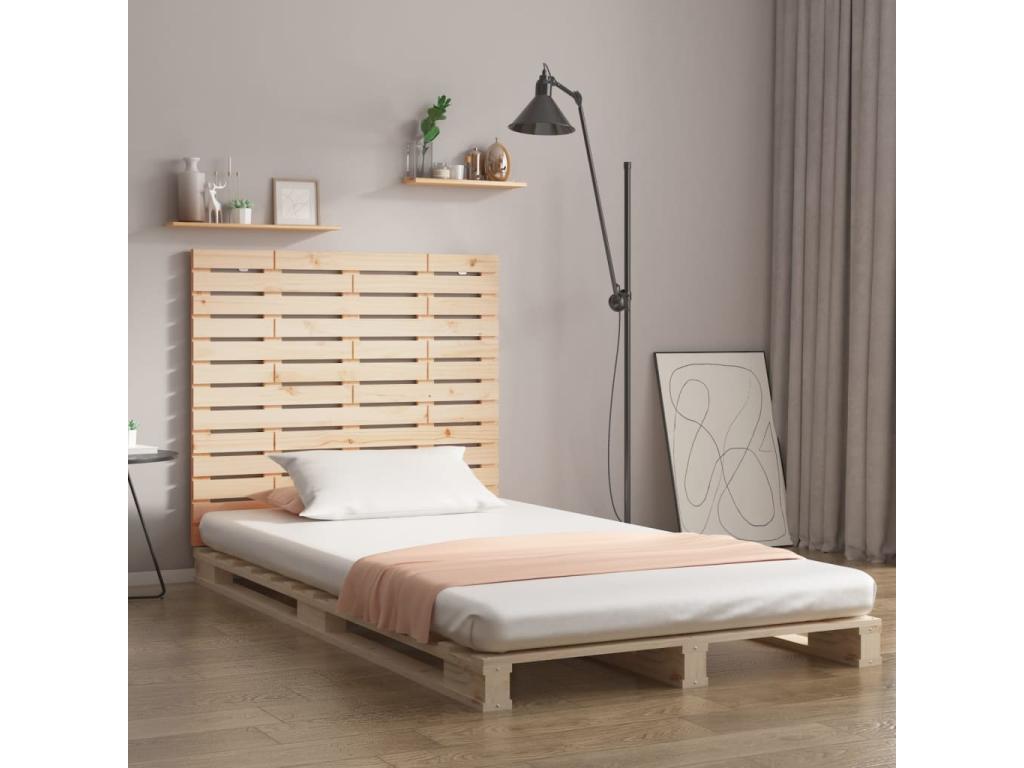 Letto in legno massello marrone, 146 x 3 x 91,5 cm