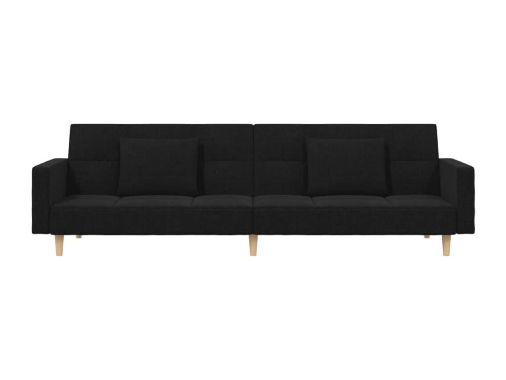 Letto in tessuto nero