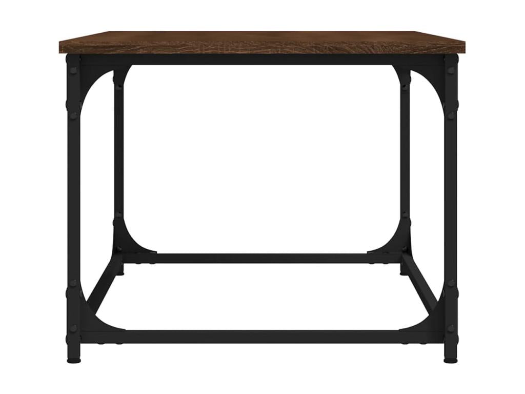 Tavolino da caffè in legno ingegnerizzato marrone, 80 x 50 x 40 cm