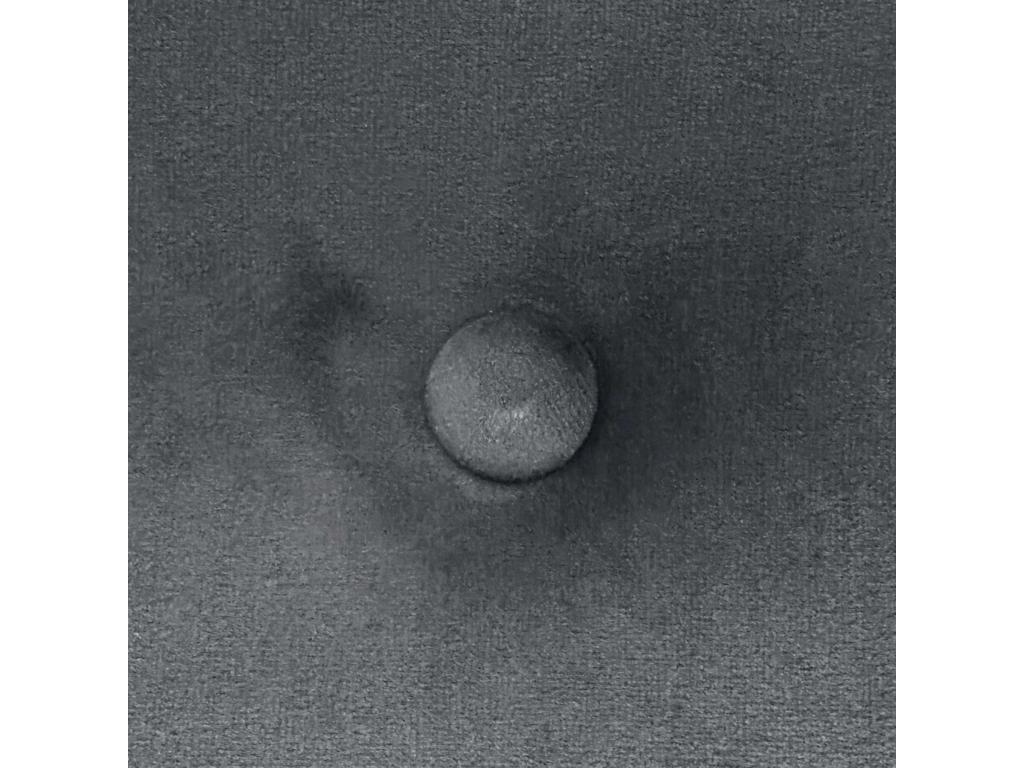 Letto in velluto grigio, 150 x 105 cm