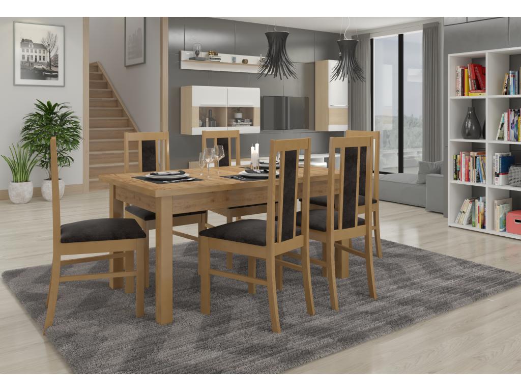 Sedia in tessuto grigio - dlz1766459882904