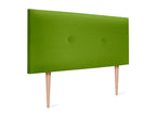 Letto in pelle verde, 105 x 105 cm