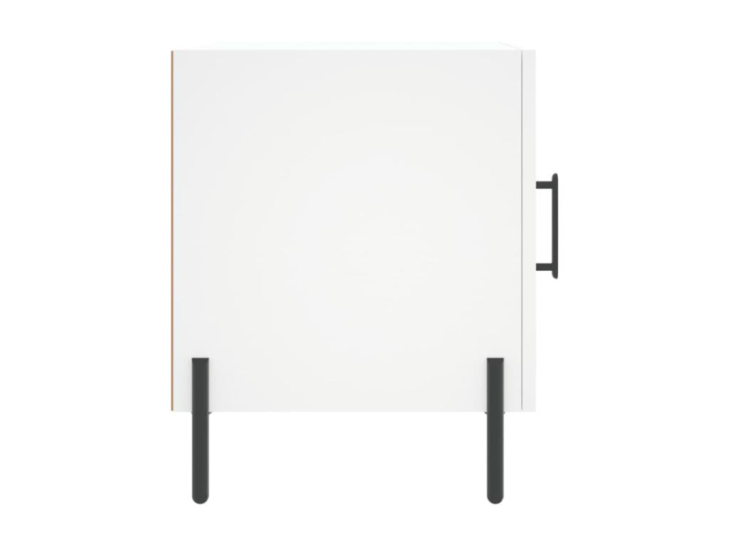 Tavolo in legno ingegnerizzato bianco, 40 x 40 x 50 cm