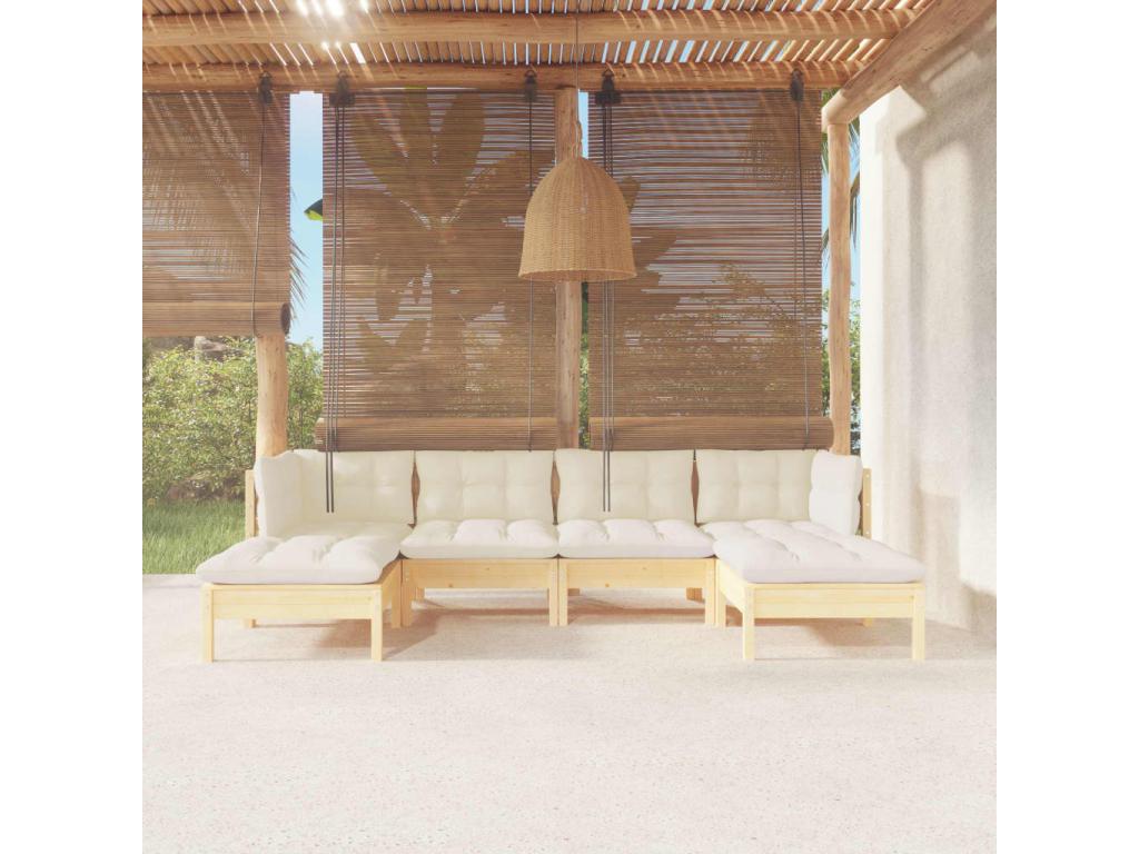 Set di mobili da esterno in legno di pino - dlz1766460079678