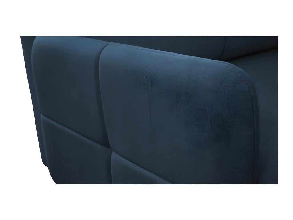 Divano letto in tessuto blu, 210 x 99 cm