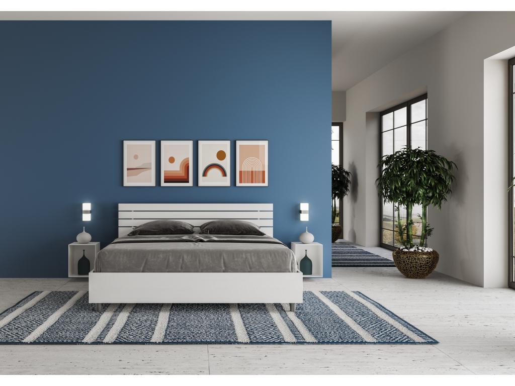 Letto bianco, 160 x 190 cm