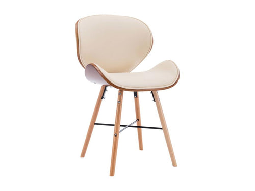 Sedia in pelle beige - dlz1766460072430