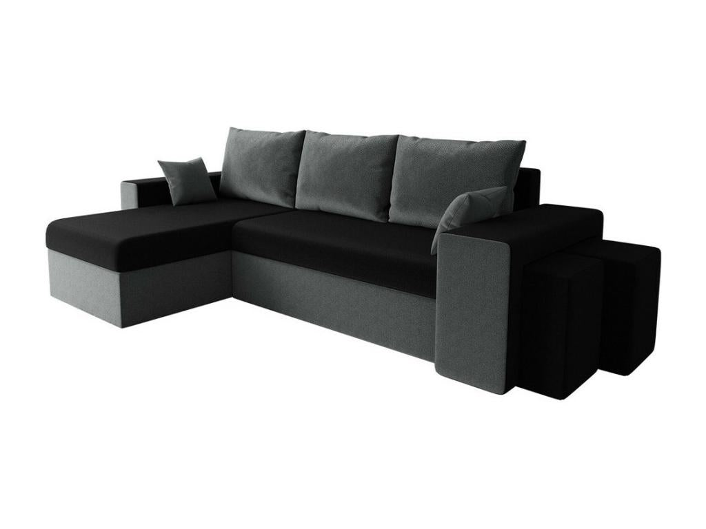 Divano grigio, 256 x 139 x 80 cm