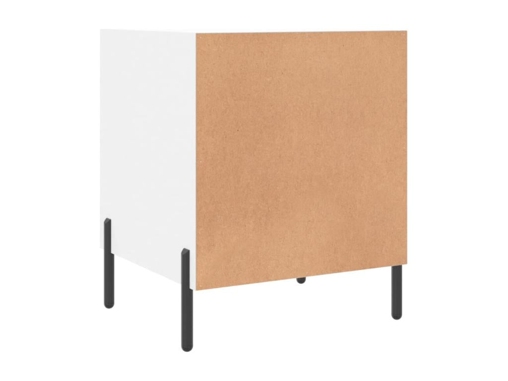 Tavolo in legno ingegnerizzato bianco, 40 x 40 x 50 cm