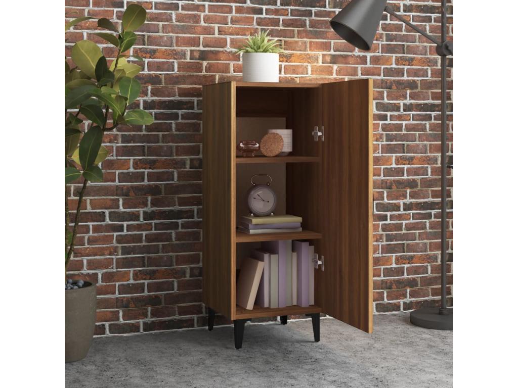 Credenza in legno ingegnerizzato marrone, 34,5 x 34 x 90 cm
