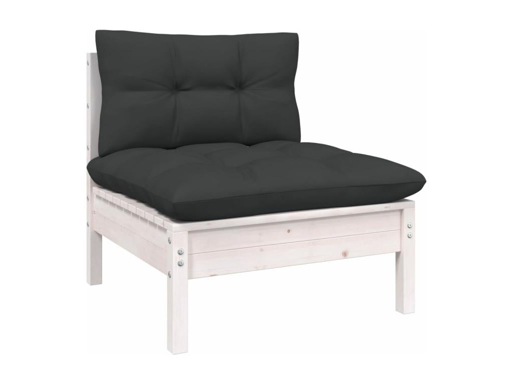 Set di mobili da esterno in legno di pino bianco - dlz1766459793857