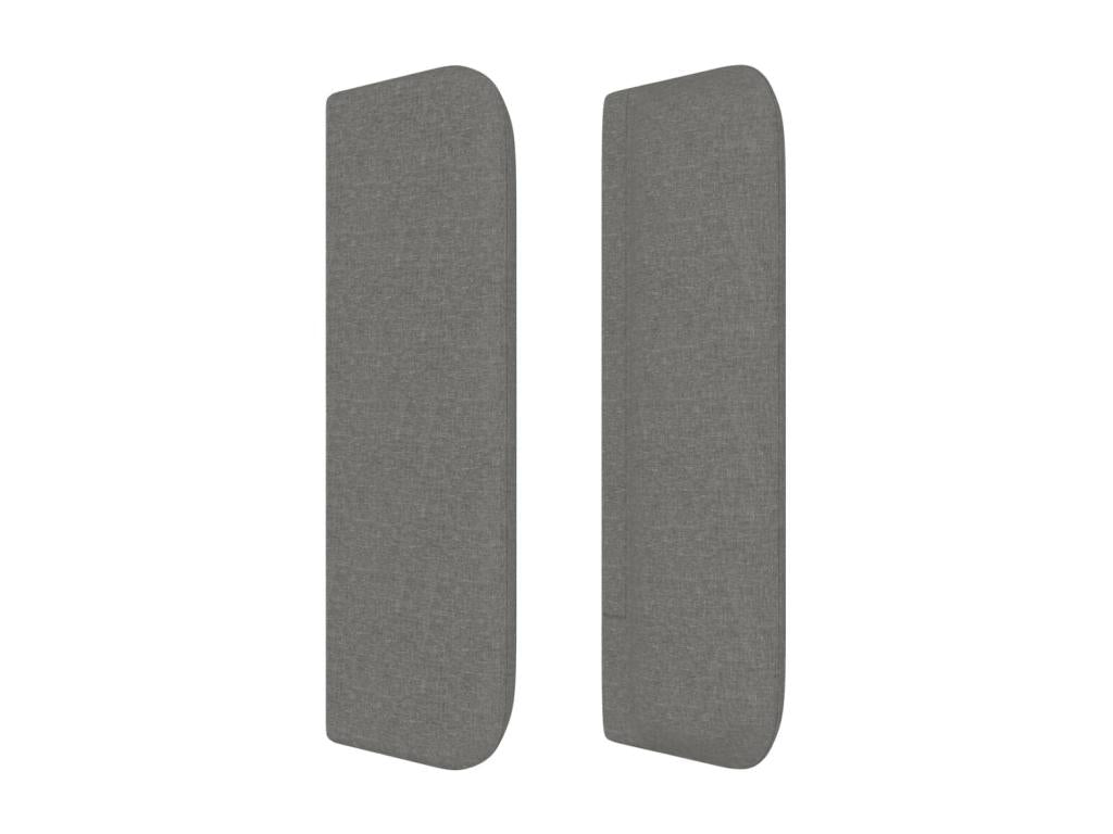 Letto in tessuto grigio, 183 x 16 x 78 cm