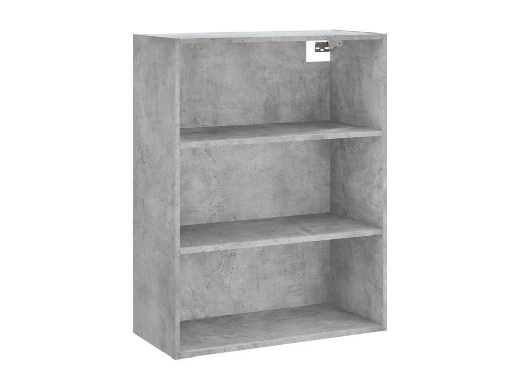 Credenza in legno ingegnerizzato grigio, 69,5 x 34 x 180 cm - dlz1766460012978